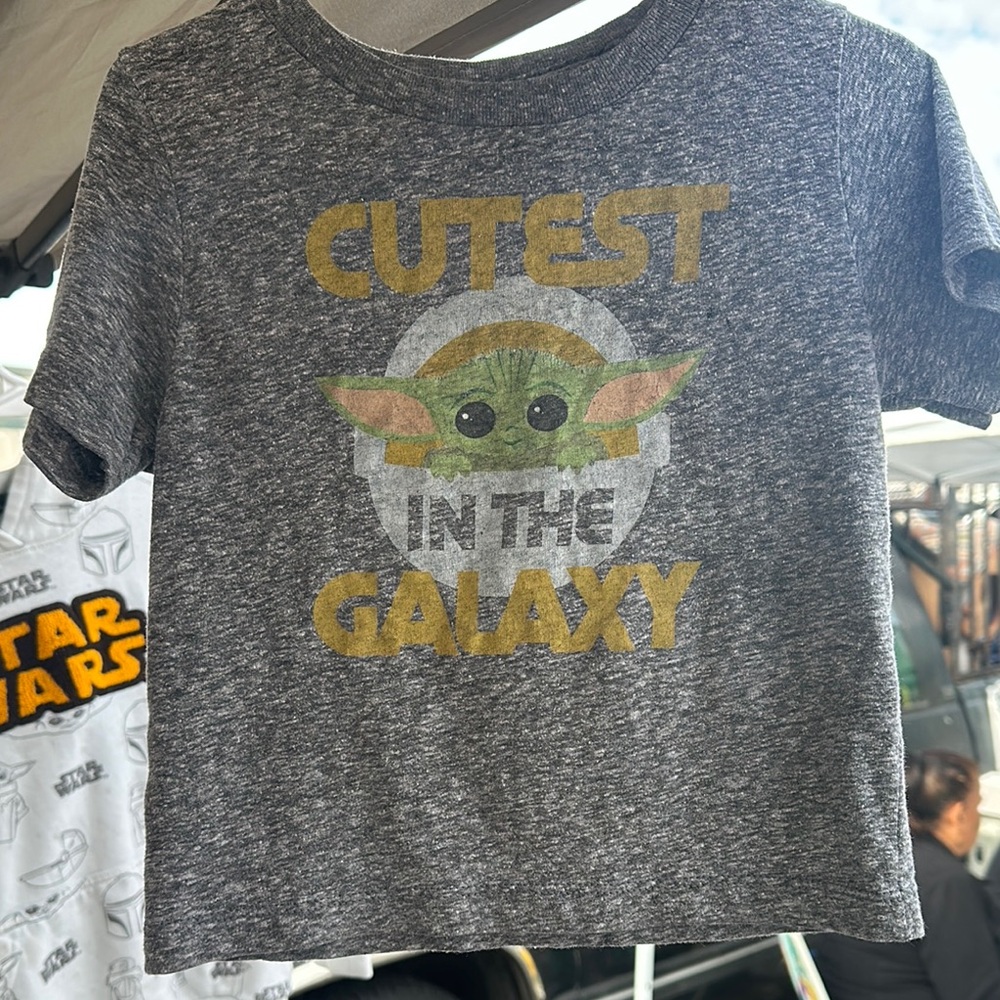 Star Wars Grey Kids T-Shirt - Cutest in the Galaxy
